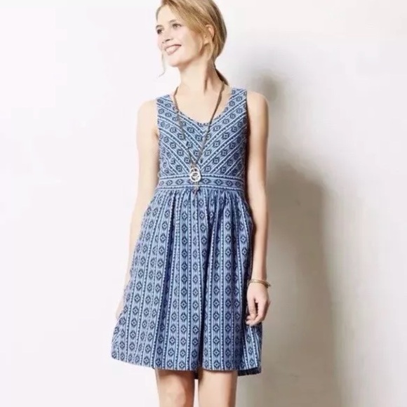 Blue sundress Maeve Anthropologie size 2 - Picture 1 of 8